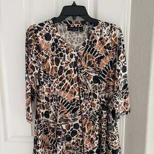 Attitudes by Renee Women's Knit V-Neck Maxi Dress